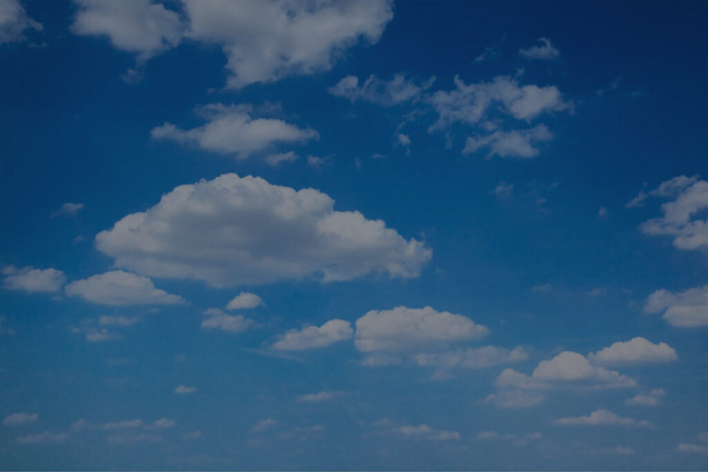 A picture of clouds in the sky