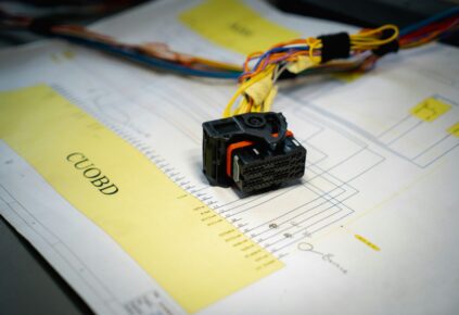 A picture of a onboard diagnostics obd plug configuration